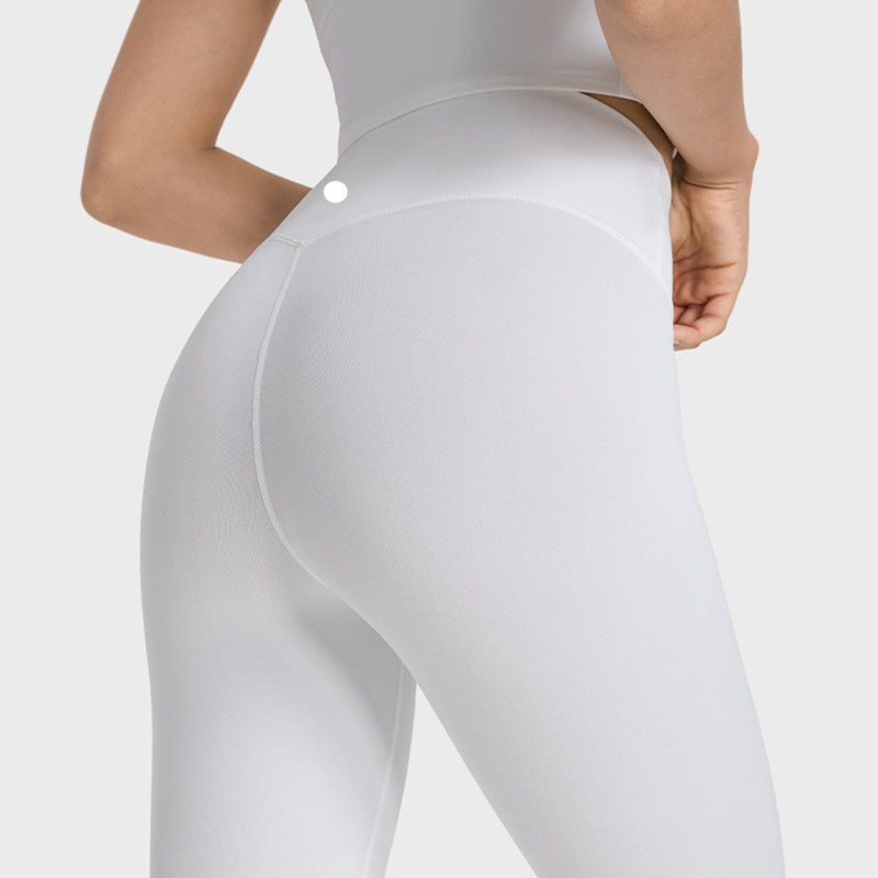 LL Yoga Suit قطيفة محاذاة طماق سريعة ومجانية عالية الخصر سلس متعدد الألوان الخوخ لتشغيل بنطال Cyclin