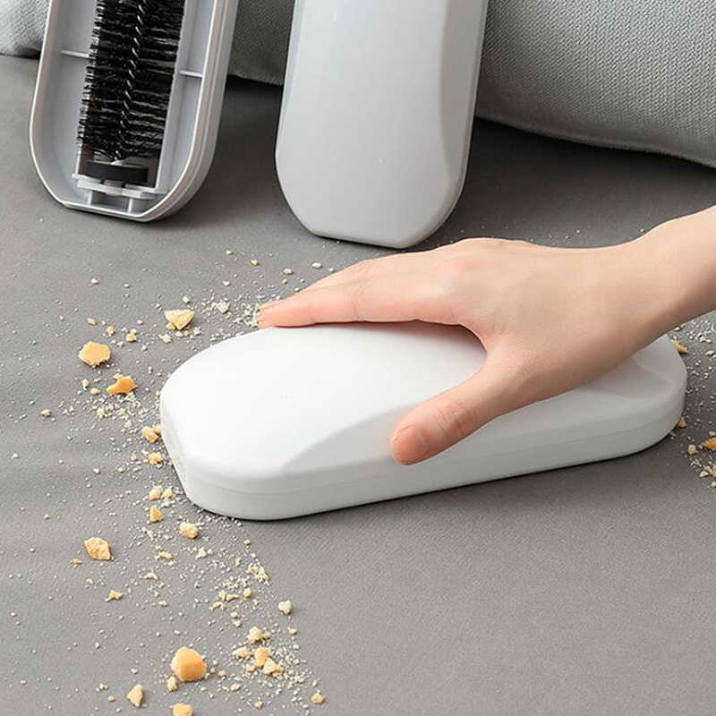 Neue Teppich Staub Pinsel Kunststoff Nachttisch Krümel Kehrmaschine Pet Haar Flusen Reiniger Sticky Picker Lint Roller Kleidung Kehren Reinigung