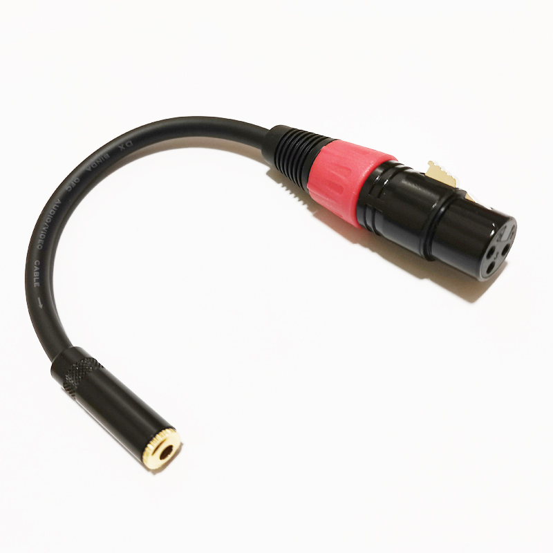 Cabos de áudio, microfone XLR 3pin fêmea a 3,5 mm 1/8 polegada TRS Jack Adapter Cable Adaptador de cerca de 0,2m / 