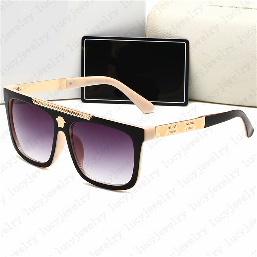 Designer Sunglass Fashion Shades Lunettes de soleil Design pour Femmes Hommes Sun Glass Adumbral 6 Couleurs Eyeglasses325g