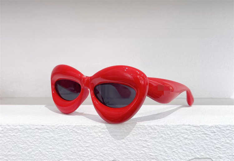 2024 Новый высококачественный скидка 10% скидка роскошного дизайнера Новые мужские и женские солнцезащитные очки 20% скидка Luo ins net Red с той же личностью Dudu Double Lip LW40097