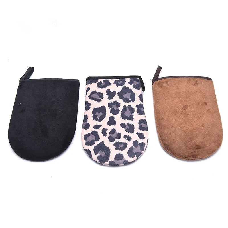 Reusable Bath Scrubbers Exfoliating Mitts Self Tanning Mitt Applicator Elastic Wrist Sunless Washable Tanner Mitts Glove Cream Lotion Mousse Body Cleaning Gloves