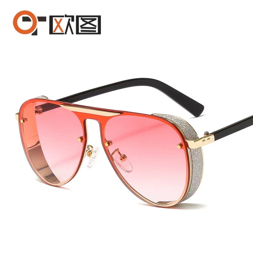Designer Sunglasses Men Brin Brin metal metalowy styl vintage kwadratowy bezczynnik UV 400 soczewki312l