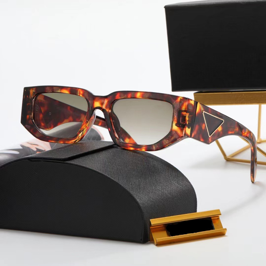 Man Woman Fashion Sunglasses Designer Sunglass Full Frame Eyewear Round Goggle Adumbral Beach Tourism Collocation with Box