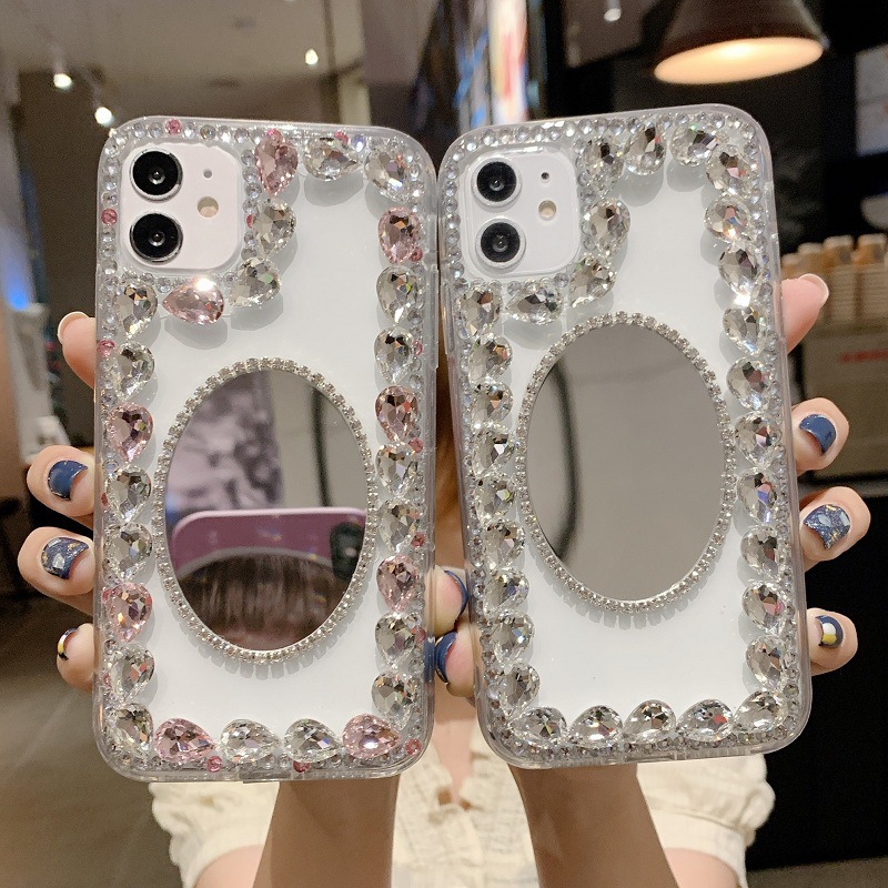 Casos de diamante de beleza para iPhone14Promax 14Pro 14Plus 14 13Promax 13Pro 13 12 11 Caso pro máximo iPhone12Promax XS Max Crystal Rinbow Colors Tampa