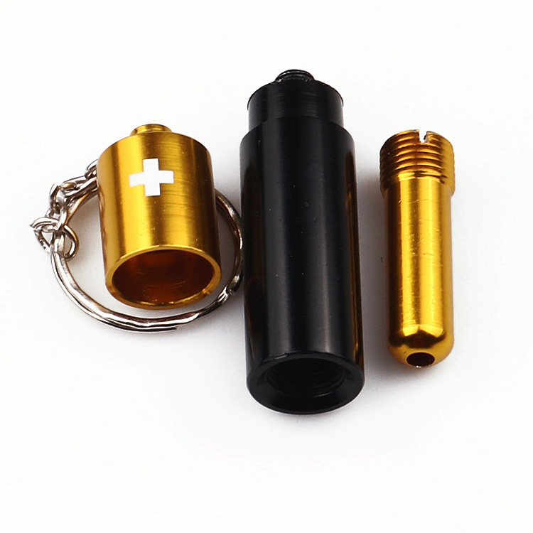 Small Pendants with Keychain Battery Shaped Pendant Key Chain Ring Detachable Pipe for Smoking Accessories Cigarette Tobacco Porta3132789