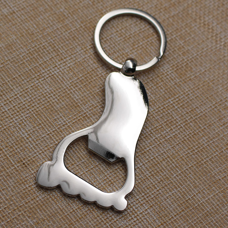 Alloy Bigfoot Bottle Opener Key Chain Little Fötter Keychains Bag Pendant Wedding Gives Baby Shower Party Gift Key Ring Dh454