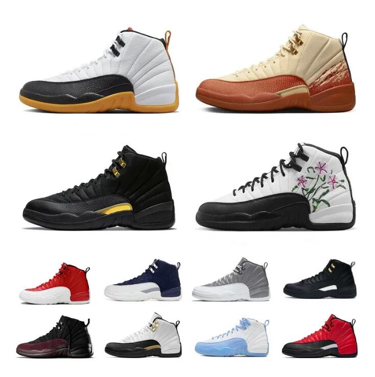 2023 Basketbol Ayakkabıları Jumpman 12 Royalty 12s Erkek Spor Ayakkabı Basketbol Ayakkabıları Ovo Beyaz Siyah Karanlık Concord Düşük Paskalya Indigo Faydası CNY Uluslararası Uçuş 40-47