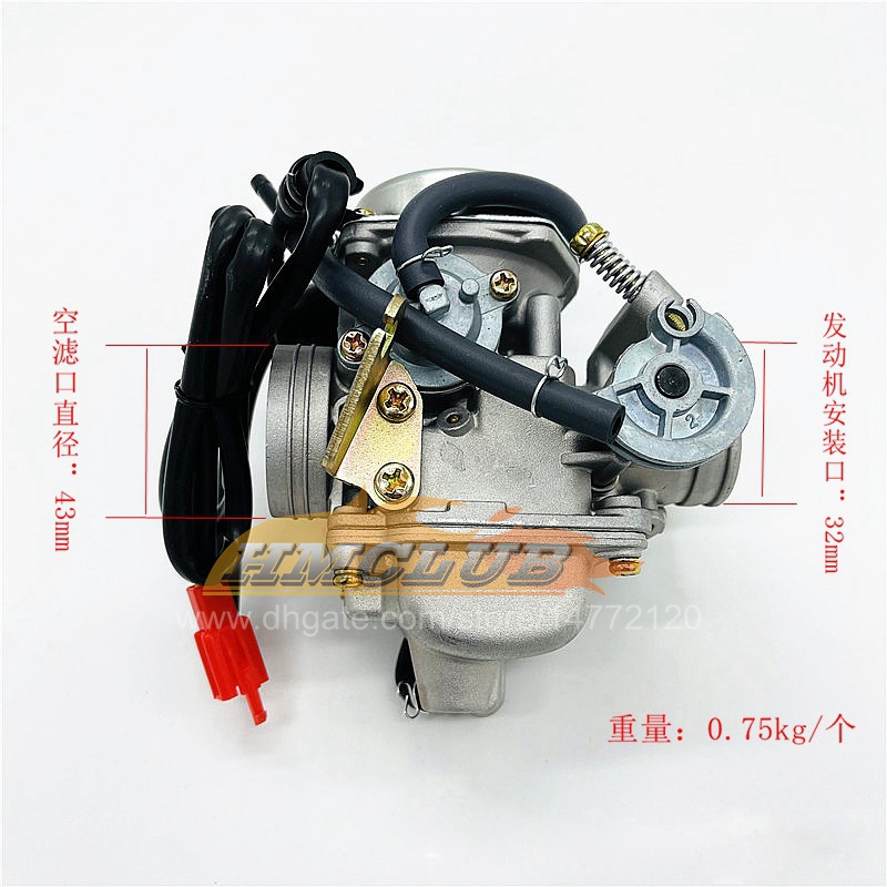 24mm Moto PD24J Carburatore Elettrico Choke Honda GY6 125cc 150cc Scooter ATV 4 tempi MHY30