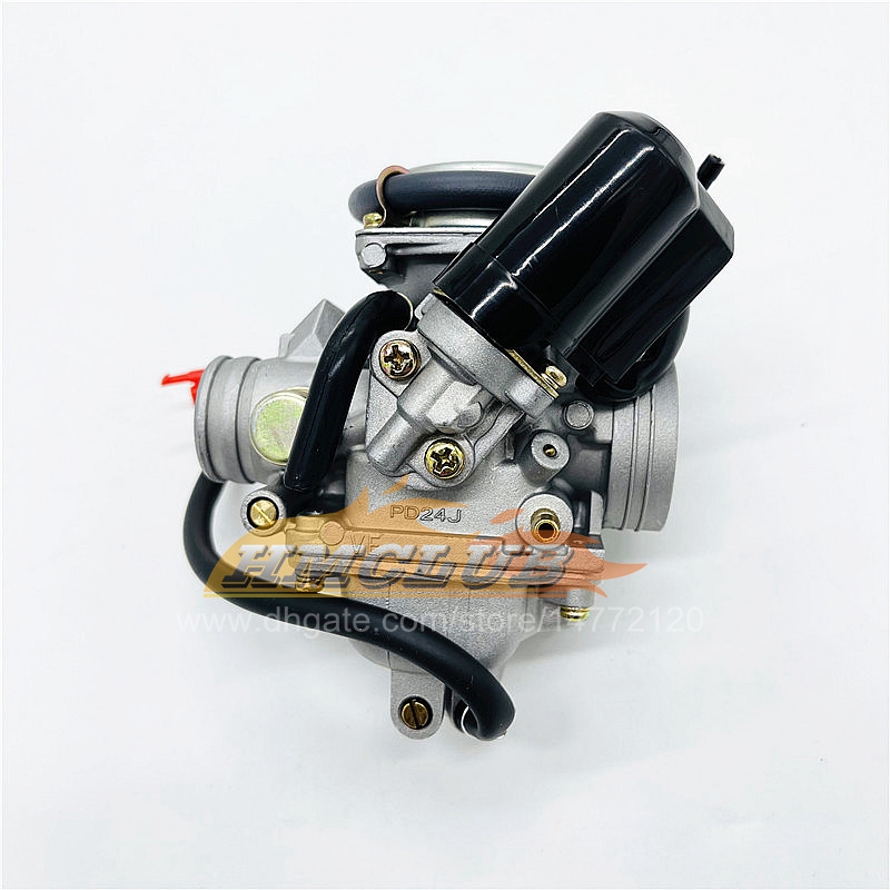 24mm Motorcycles PD24J Carburetor Electric Choke for Honda GY6 125cc 150cc Scooter ATV 4 stroke MHY30