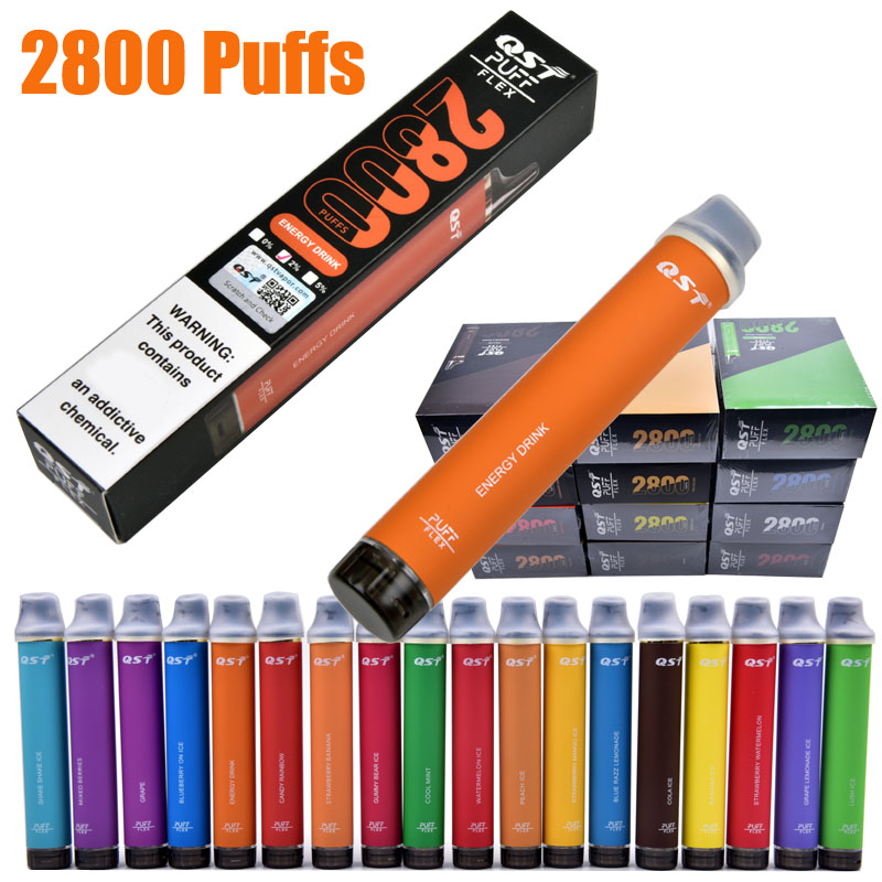 Puff Flex 2800 Puffs elektroniczne papierosy jednorazowe e-papieros do pióra Vape urządzenie 850 mAh Prefild Vape