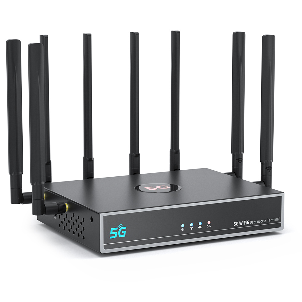 5G WiFi6 do roteador 5G com slot de cartão SIM Modem de roteadores sem fio 1800Mbps