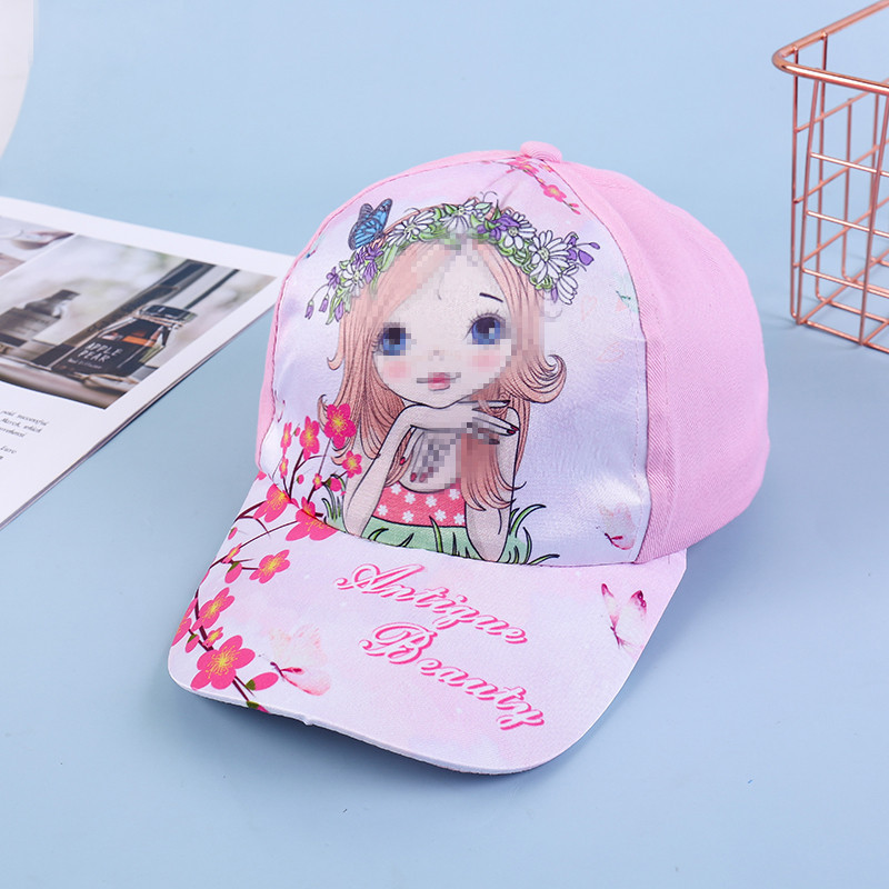 Cute Baby Boys Girls Cappelli di cartone animato Moda bambini Protezione solare Berretti da baseball Cappello parasole bambini Berretto bambini 2-8 anni