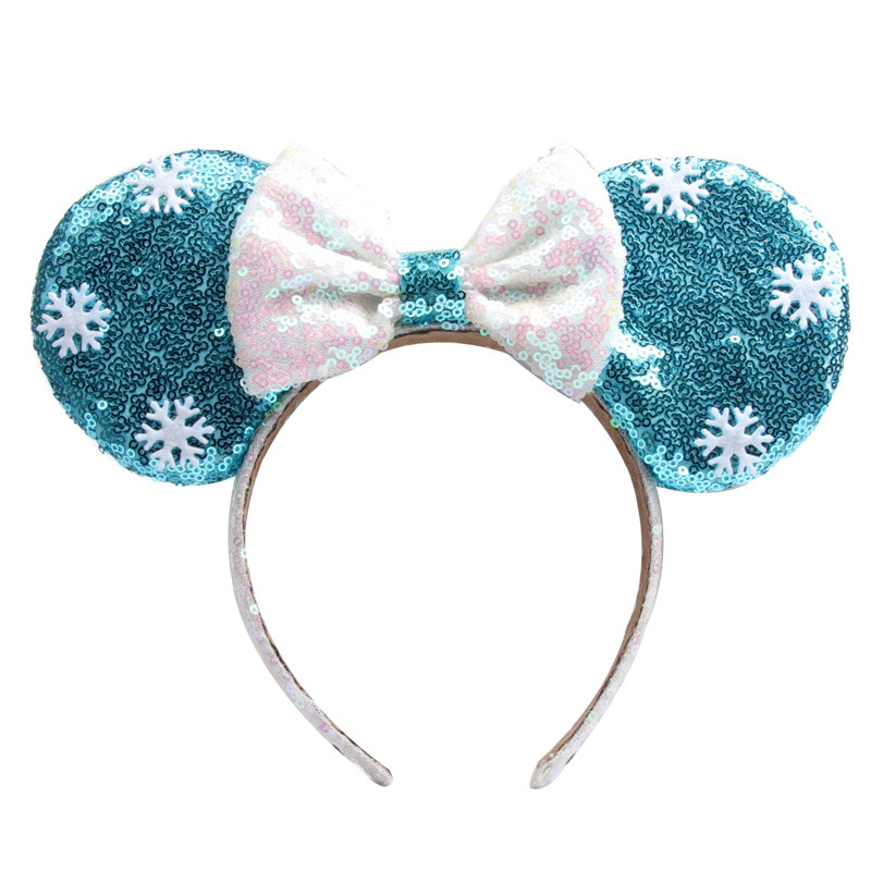 Hair Accessories Mouse Ears Headband Sequins Bows Charactor For Women Festival Hairband Girls Party for kids