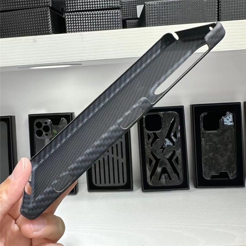 Подлинный настоящий углеродный волокно Слимный случай Sony Xperia1 V Матовой твердый покров