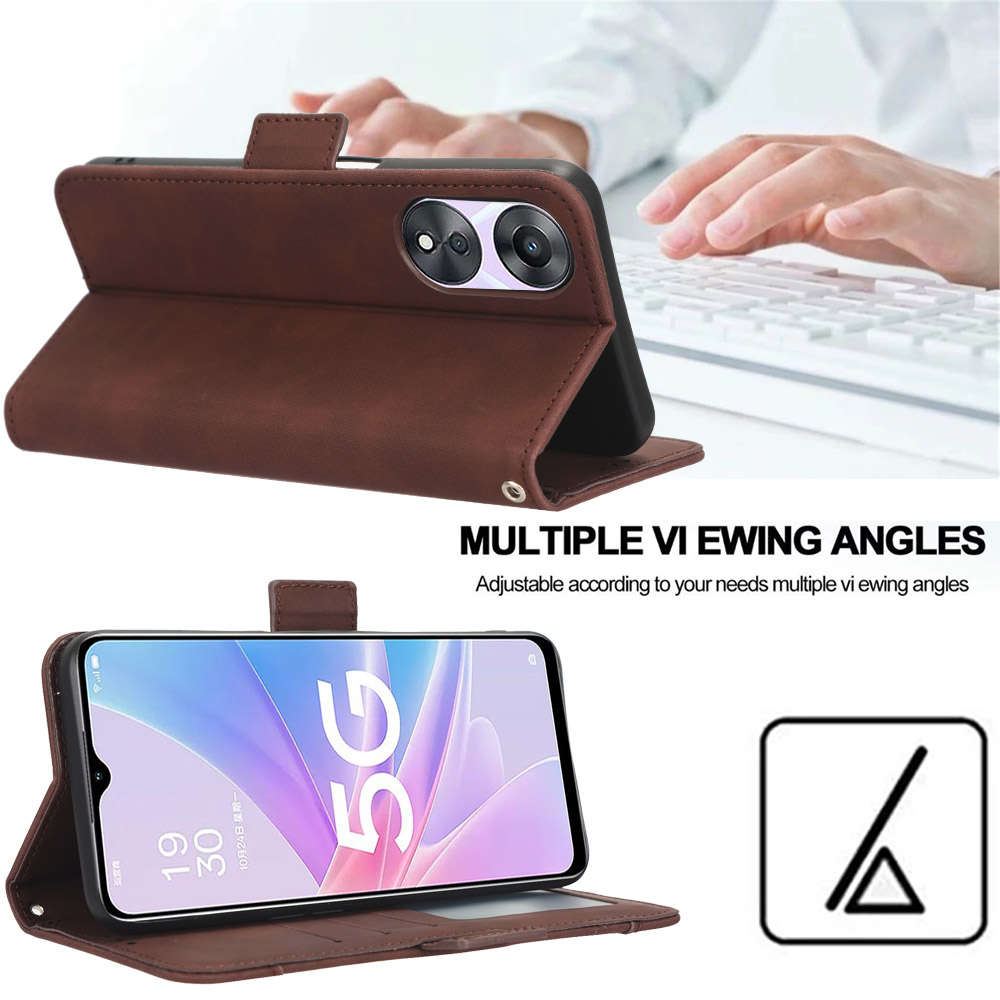 حالات جلدية محفظة لـ OPPO Find N2 Case Flip Book Stand Card Cover