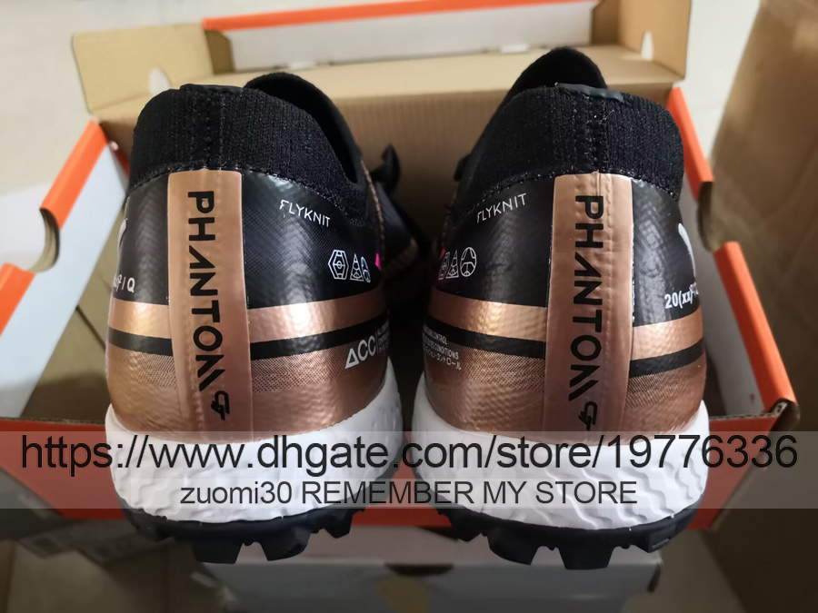 Stuur met tas Kwaliteit voetbalschoenen Phantom GT2 Elite PRO TF Turf Futsal voetbalschoenen Wereldbeker Heren Zacht leer Comfortabele trainers Neymars Lenige voetbalschoenen