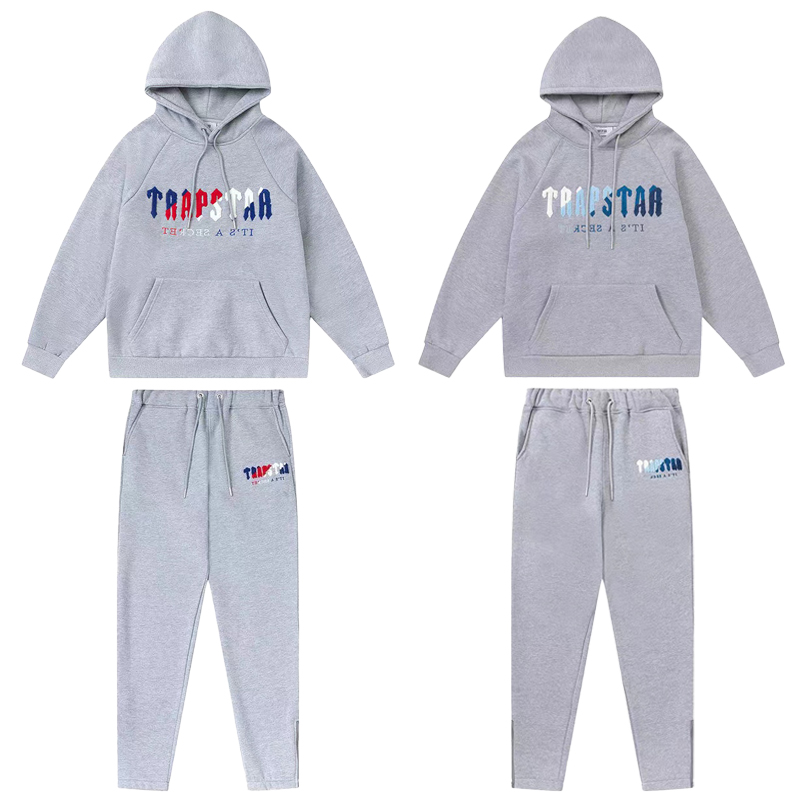 Sweats à capuche grande taille pour hommes Trapstar Sweat-shirt pour hommes Marque Lettre Broderie Pull ample Sweat à capuche pour femme Pantalon de survêtement Couple Ensemble de sport Hip-hop Street Grand sweat à capuche pour hommes