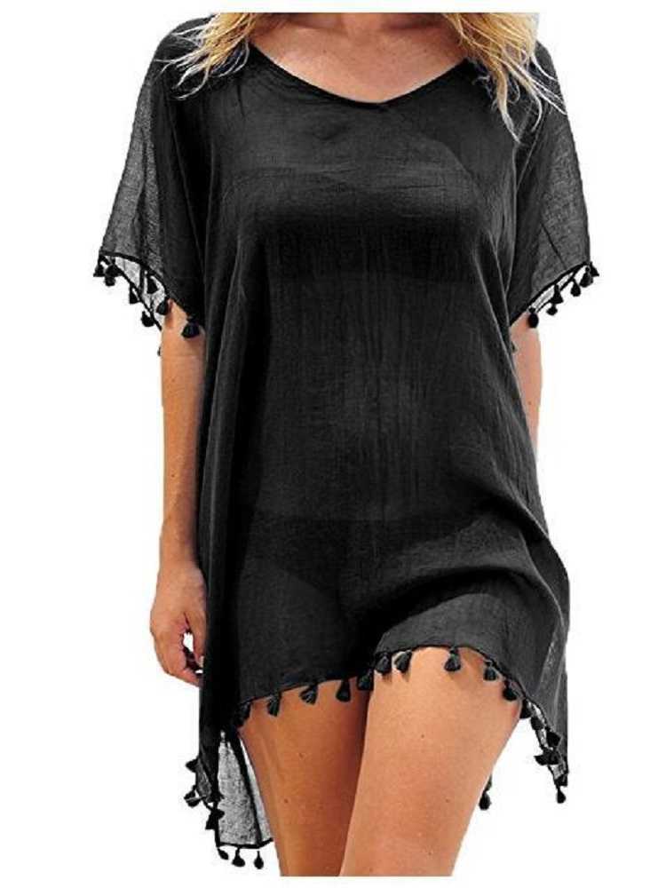 Abiti casual Donna Copricostume da spiaggia Costume da bagno all'uncinetto in pizzo Abito da spiaggia Donna 2021 Copricostume estivo Costume da bagno da donna Abbigliamento da spiaggia Tunica W0315