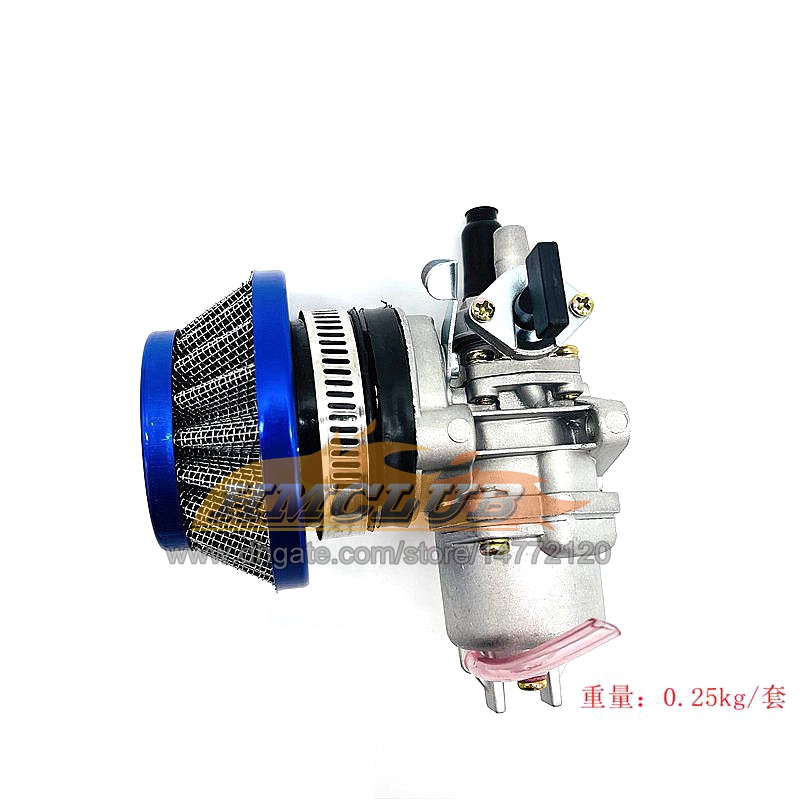 Pocket Bike 47cc 49cc Motor Carb Carburateur met Pod Air Filter 2 -takt voor Mini Quad ATV Dirt Bike Minimoto Go Kart Buggy MHY38