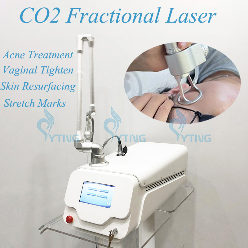 Professionell fraktionerad CO2 -lasermaskin Vaginal åtdragning av ärr Borttagning Stetch Mark Remover Wrinkle Treatment Skin Resurfacing Equipment