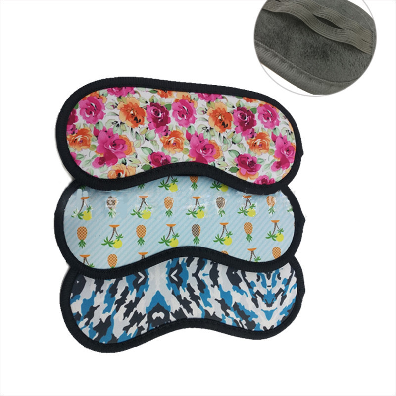 Party Favor Sublimation DIY White Blank Neoprene Waterproof Sleeping Eye Mask