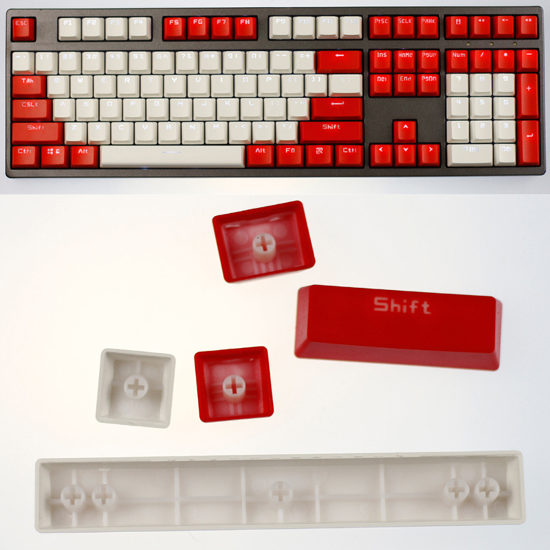 Topptryckt körsbär/himmel tema 104 Tangent KeyCaps Keys Caps Set for Mechanical Keyboard for Gaming Mechanical Keyboard MX KeyCaps