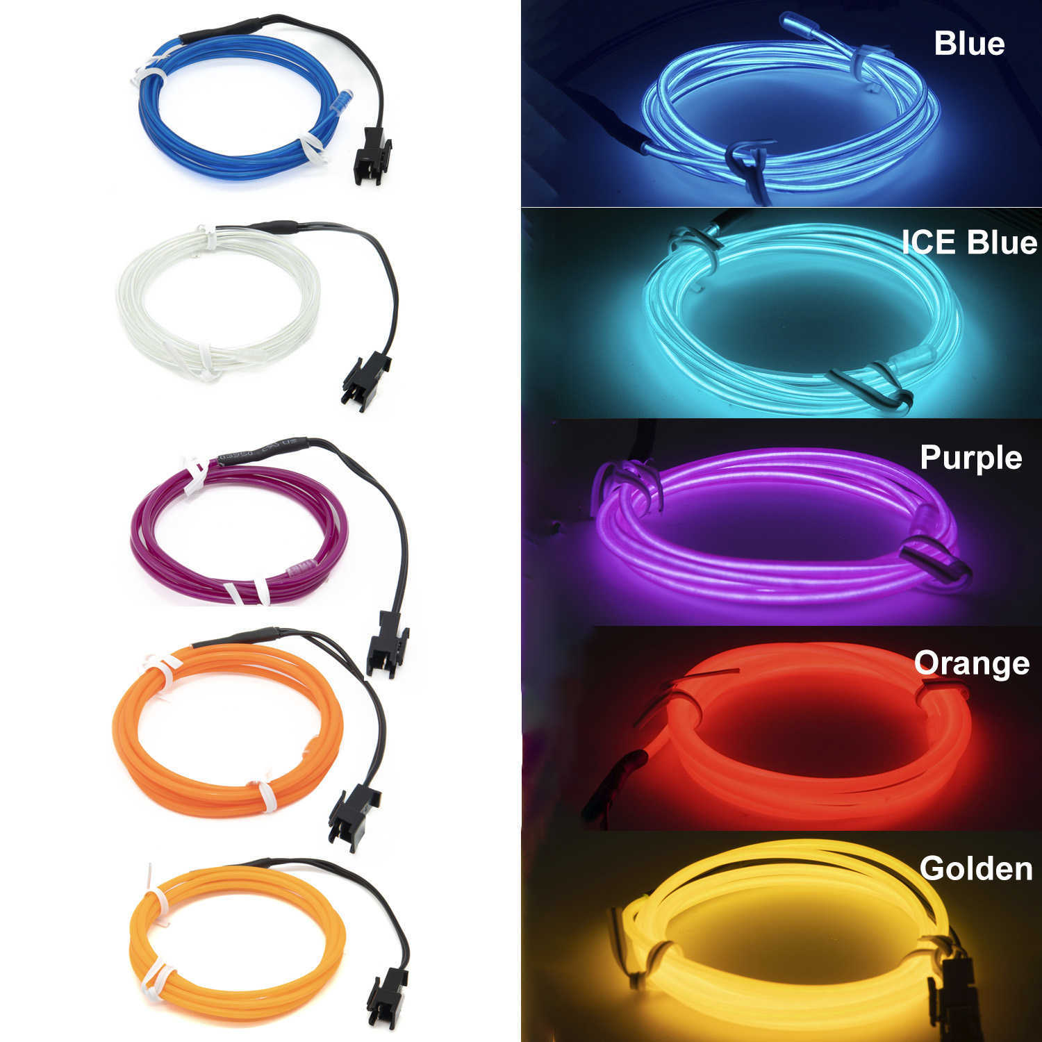 LED 스트립 1-5m 10m EL 와이어 유연성 네온 라이트 글로우 엘 드라트 록 밴드 밴드 Wasserdichte LED 네온 리치 터 Schuhe Kleidung Auto de P230315