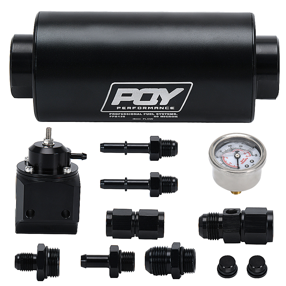 Regulator ciśnienia paliwa i zestaw do filtrów paliwa Miernik oleju nierdzewnego z zestawem paliwa z zestawem do śruby dla BMW E46 M3 2001-2006 01-06 PQY-FPB138