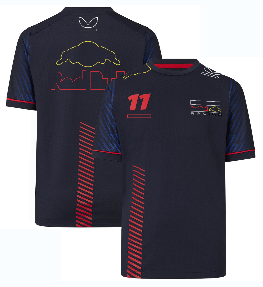 Polos pour hommes Nouveau T-shirt de l'équipe de course F1 Polo d'été Formule 1 T-shirts à manches courtes pour hommes Pilote même fan T-shirt Haut à séchage rapide Personnalisable 47nu