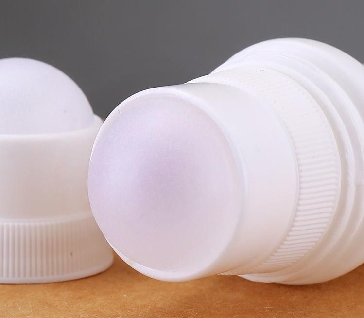 30ml 50ml 60ml Roll On Bottles White Plastic Deodorant Roller Bottle-Travel Refillable Cosmetic Packaging Oil Bottle SN729