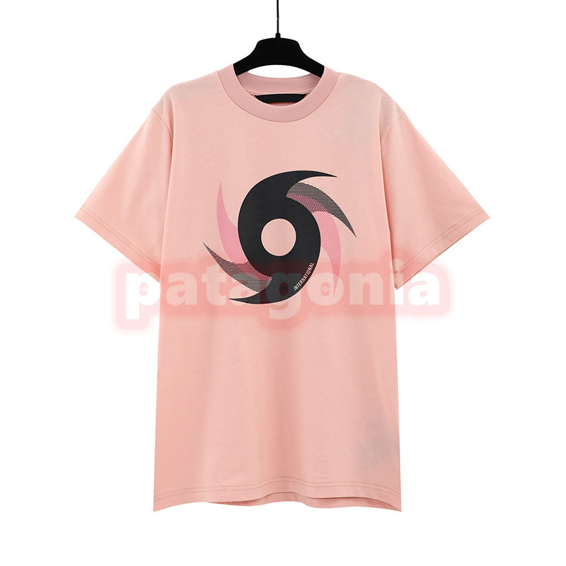 Designer Mens Summer Summer Short Sleeve T-shirt Dames Fashion Cyclone Printing Tees Lovers Hip Hop Clothing Grootte S-XL