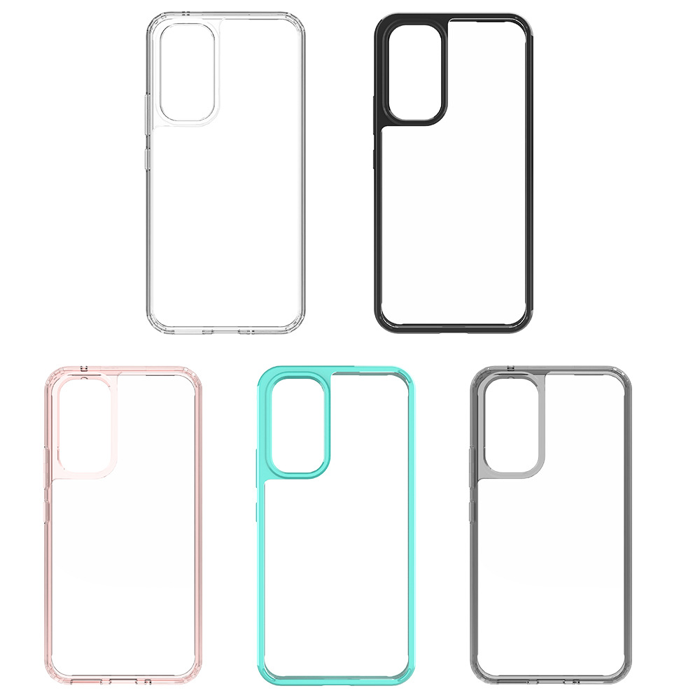 Akryl TPU transparenta tydliga fall för Samsung Galaxy A24 A14 4G A54 A04E A34 5G S23 Plus S22 Ultra Note 20 XCOVER 5 6 Pro 2 stötsäkert täckning