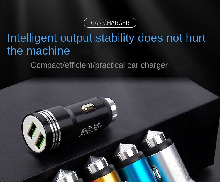 듀얼 USB 포트 카 충전기 금속 자동 충전기 어댑터 자동차의 휴대폰 용 고속 충전기 충전기