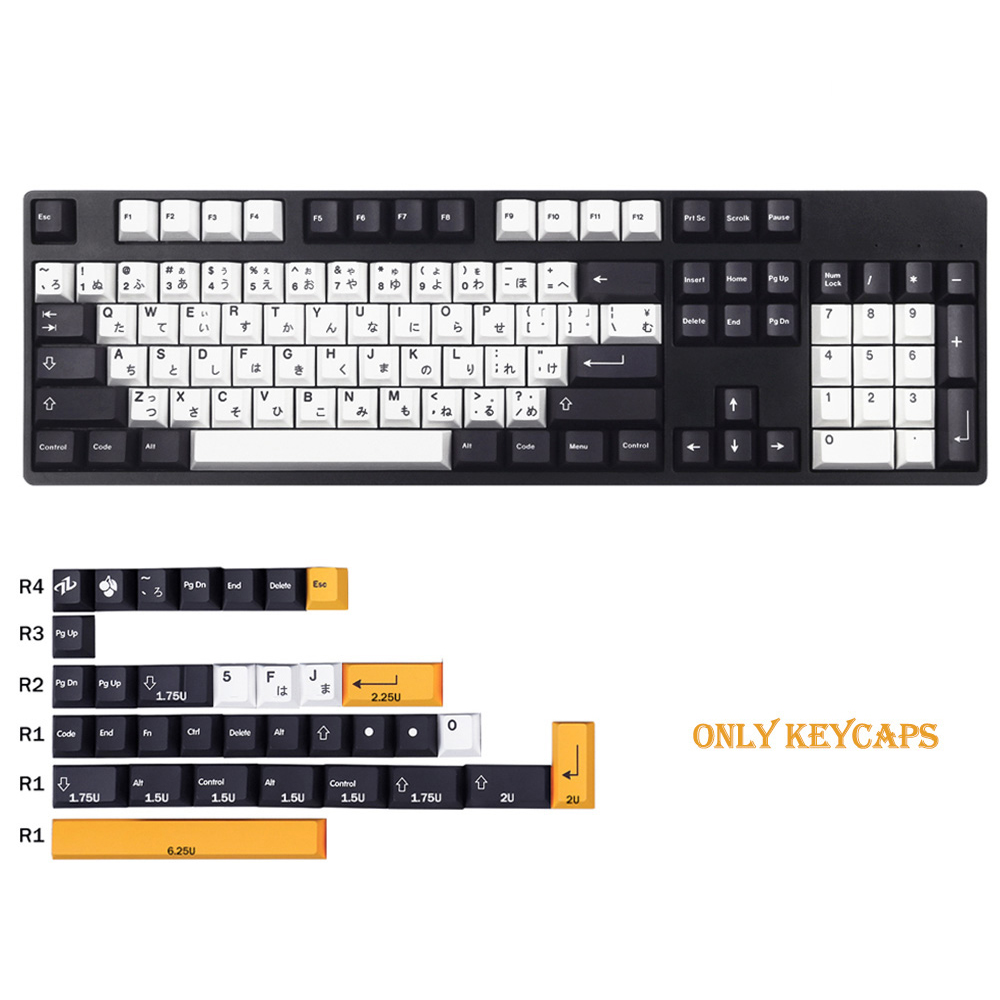 GMK Sushi Taichi 139 Anahtarlar Boya-Sub PBT KEYCAP Japon Özel Kişilik Kiraz Profili Mekanik Klavye için Keylajlar 61/64