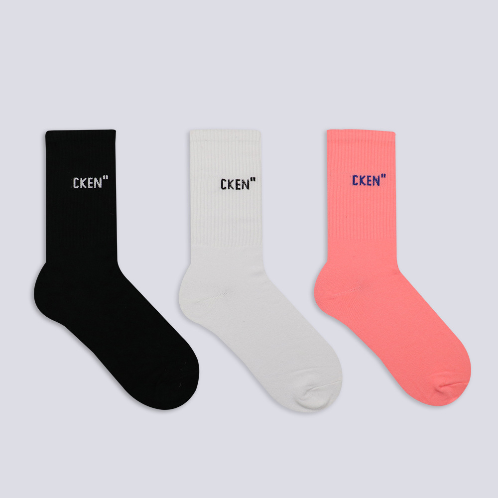 Designer Socks for Men Women Socks Solid Simple Letters Leisure Sports Cotton Socks