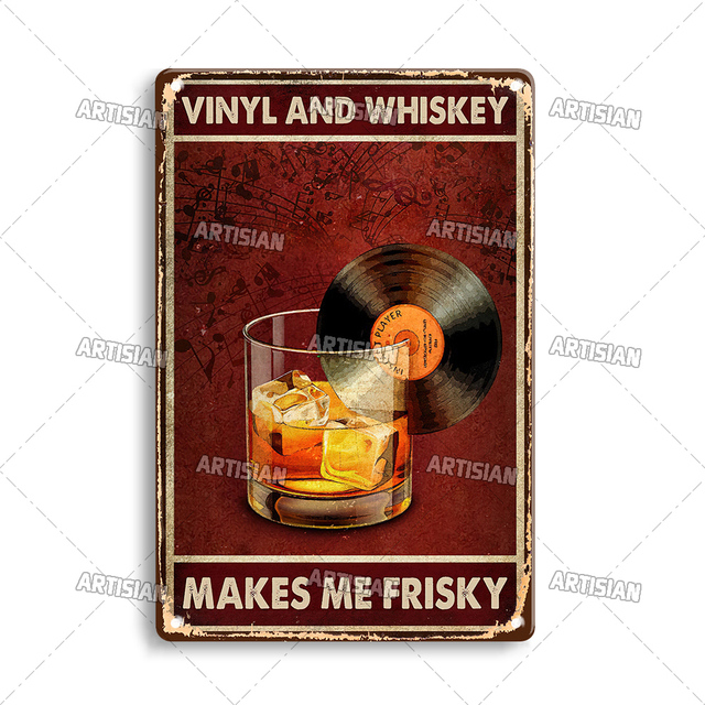 Artisian Music Metal Plaque Vinyl Tin Poster Retro Decorative Plate Wall Decor Garage Bar Pub Club Hotel Cafe Kitchen Home 30x20CM W03