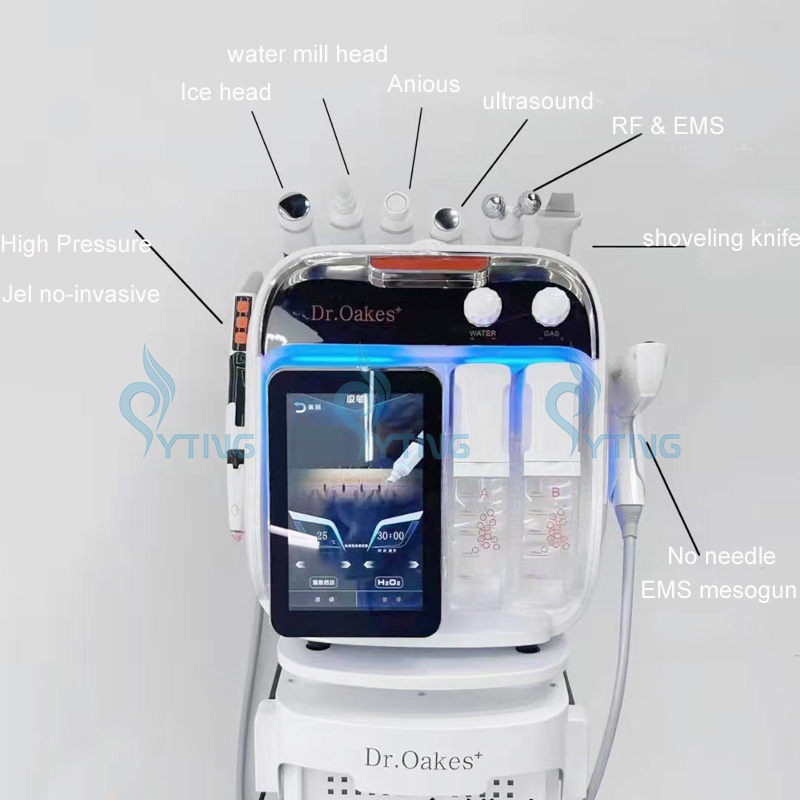 8 in 1 물 필링 기계 미세 박피술 Hydrofacial Dermabrasion 다기능 Hydromicrodermabrasion 아름다움 장비