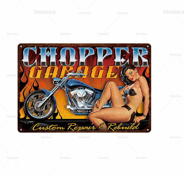 Sexy Pin Up Plate Plate Metal Painting Sign Vintage Poster Metal Tin Sign Racing Car Garage Bar Wall Places Decor Decor Art Iron Plate Pintura 30x20cm W03