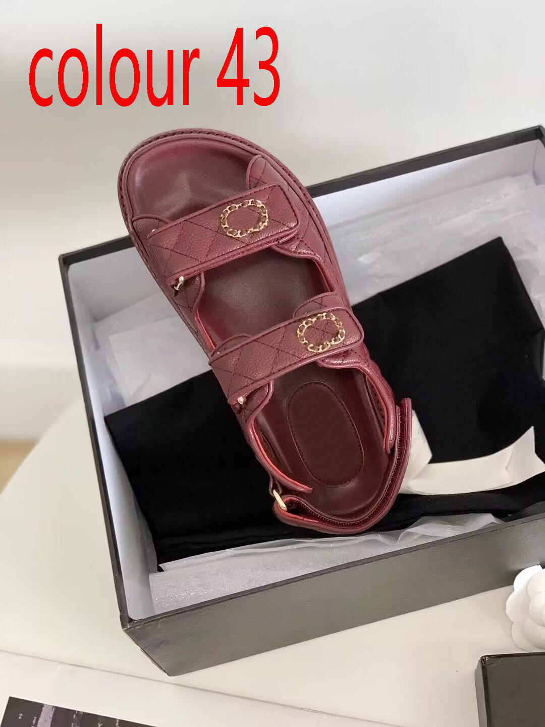 designer shoes beach sandal Thick bottom Sports sandals Trainers fashion Leather Casual woman SHoes velvet Letter Platform lady shoe size 35-40-41-42 us4-us11 With box