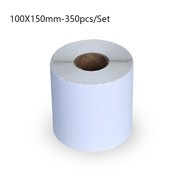 Thermal-Etikett-Papieraufkleberpapierrolle 100x150 mm für thermische Drucker wasserdichte Anti-Öl-Tränenresistente Barcode-Preisbezeichnung 