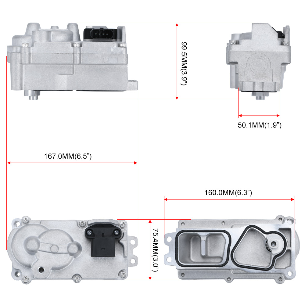 Kit de remplacement d'actionneur électronique de turbocompresseur, 5494878RX 5601240NX 68232771AA pour Ram 2013-2018 2500 3500 6.7 HE300VG HE351VE PQY-TWA21