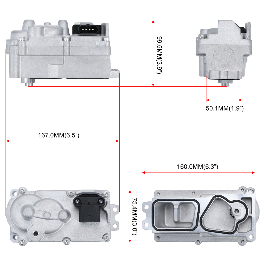 ターボチャージャー電子アクチュエータ交換キット5494878RX 5601240NX 68232771AA 2013-2018 RAM 2500 6.7 HE300VG HE351VE PQY-TWA21