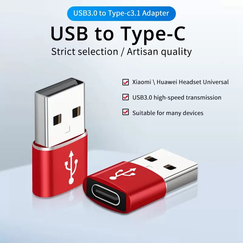 Typ C do USB Adapter Targer dla Samsung Huawei Xiaomi Phone