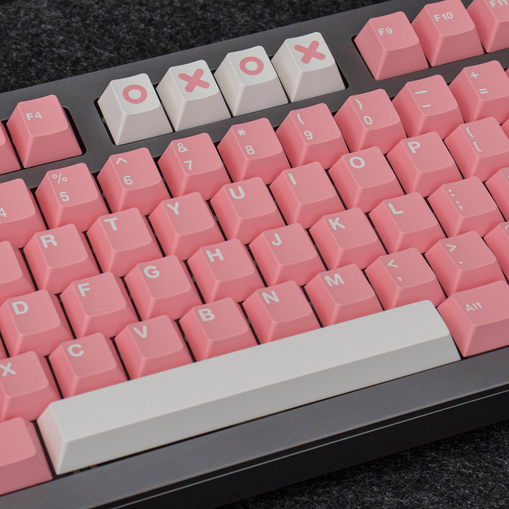 GMK Peach Blossom Profile Double Shot Keycap English Custom Personality Keycaps для механической клавиатуры 61/64/68/75/84