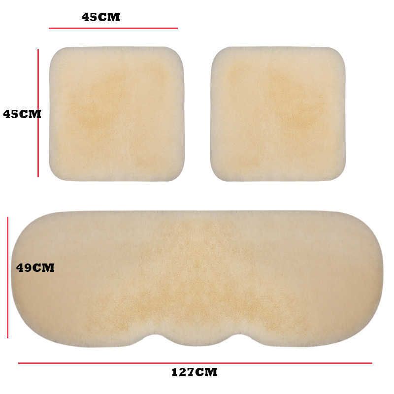 새로운 카시트 쿠션 겨울 플러시 모피 겨울 따뜻한 양모 전면 및 후면 매트 인테리어 액세서리 드라이버 또는 공동 드라이버에 적합한 내부 액세서리