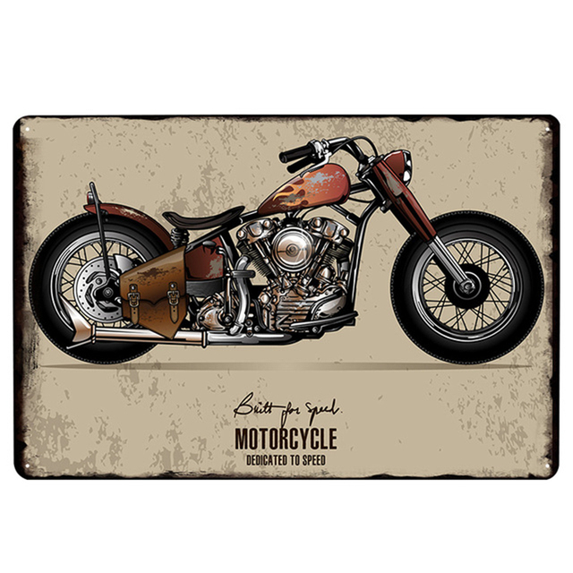 Locomotive Club Vintage signe en étain en métal affiche murale décoration Garage Bar café art plaque de fer peinture minable Style rouille Plaques 30X20 cm W03