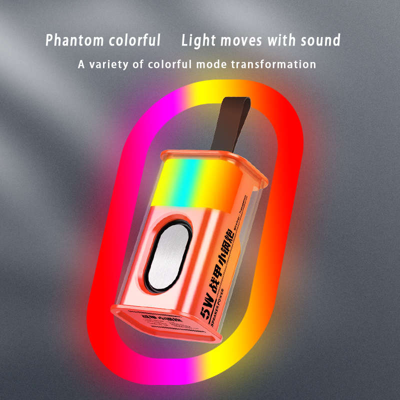 A36 Bluetooth en haut-parleur mini-wireless rgb haut-parleur transparent stéréo Sound Music Box avec lecteur audio de fête clignotante LED dans la boîte de vente au détail