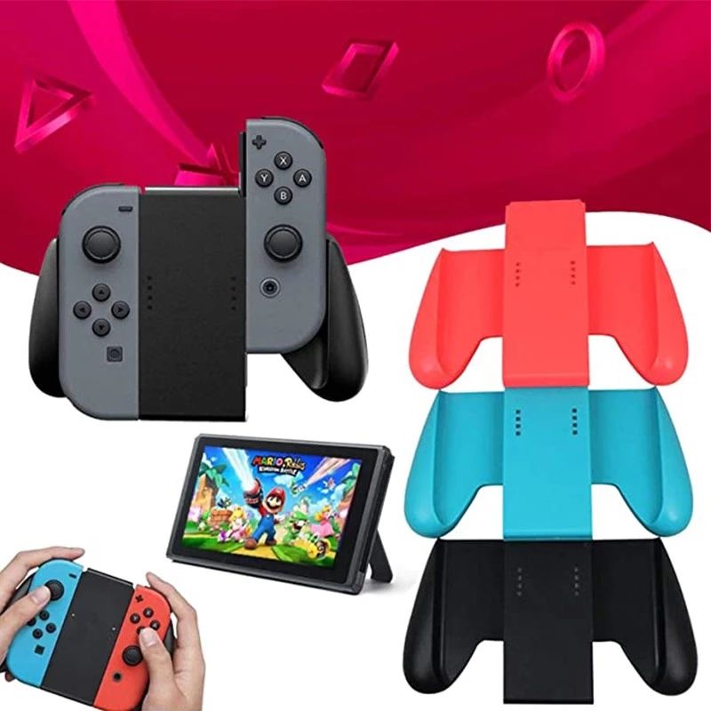 Dla Nintend Switch NS Joy Comp Controller Gamepad Hand Grip Stand Stand Uchwyt Wspornik Leftright Chwyt Akcesoria