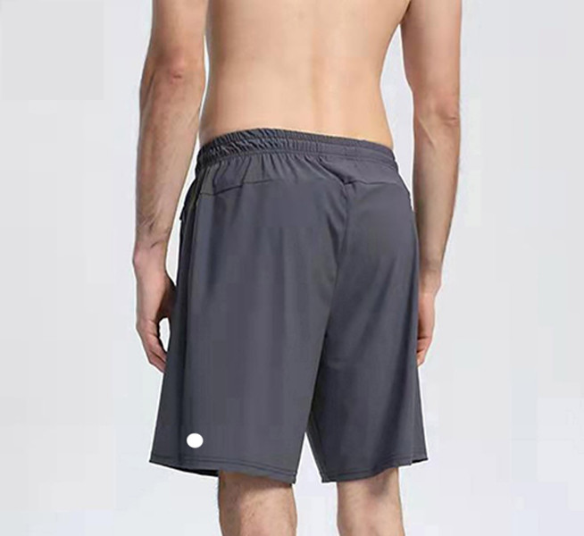 LL Men Jogger Sportshorts För Vandring Cykling Med Dragkedja Casual Running Gym Kort Byxa